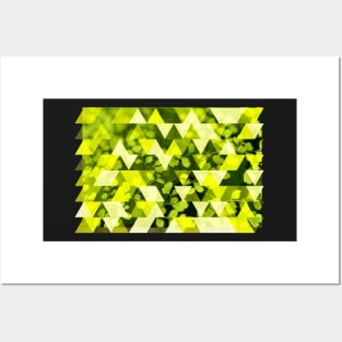 Geometric Nature Pattern - Mangrove Leaves Posters and Art